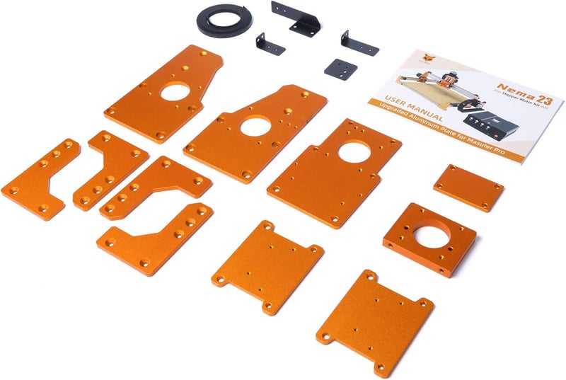 FoxAlien Upgrade Aluminum Plate Kit for Masuter Pro CNC Router NEMA 23 Stepper Motor - Image 1